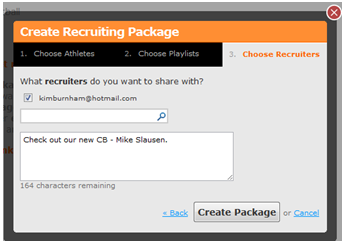 Creating Hudl Recruiter Packages