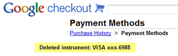 Google Checkout Copy Fail