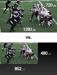 HD vs SD Quality Video