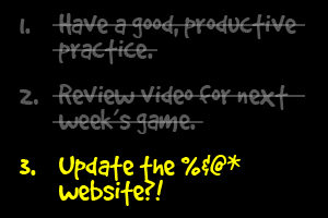 Update The Bleeping Website?!
