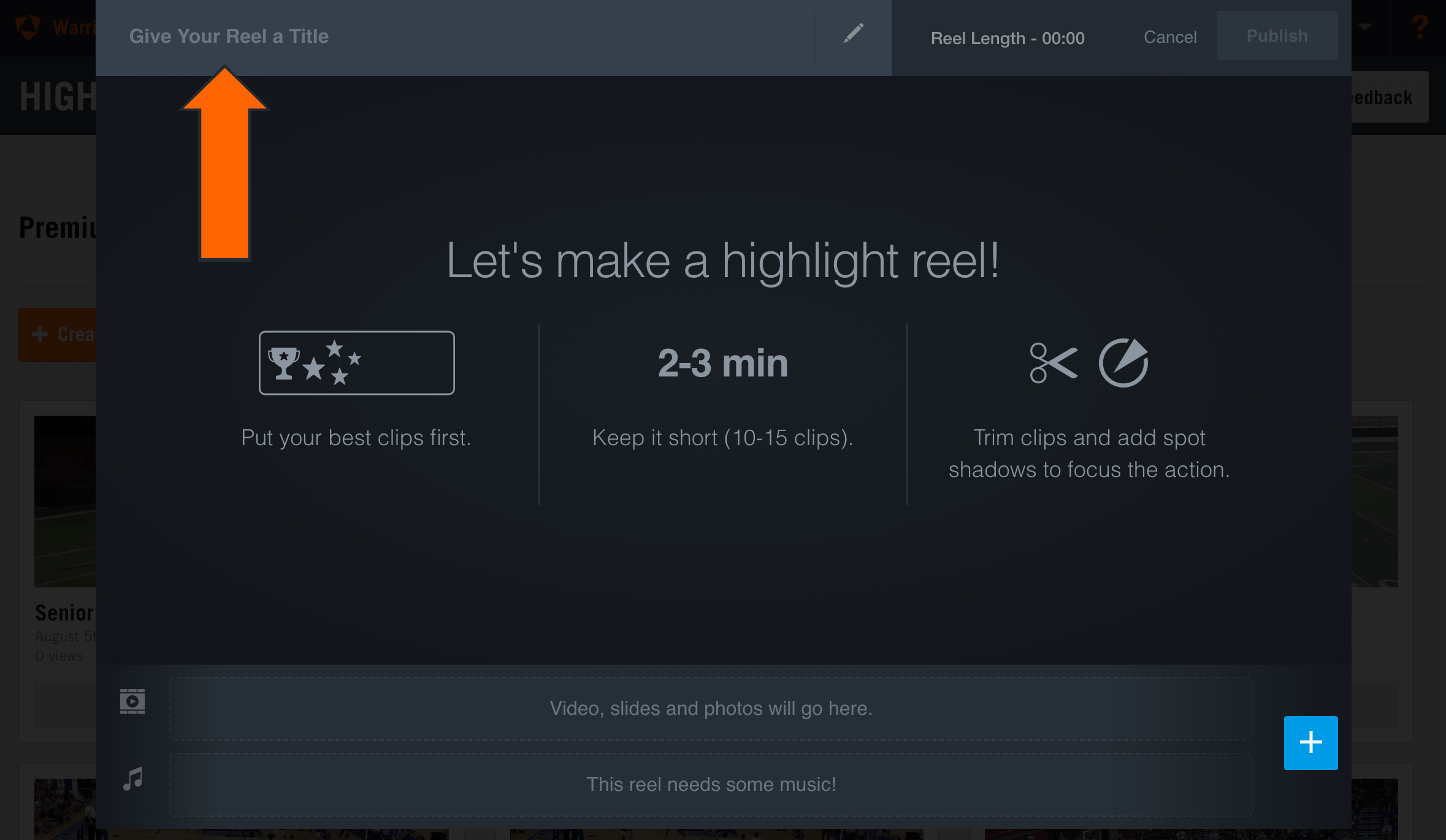 Create Premium Highlights Hudl Support